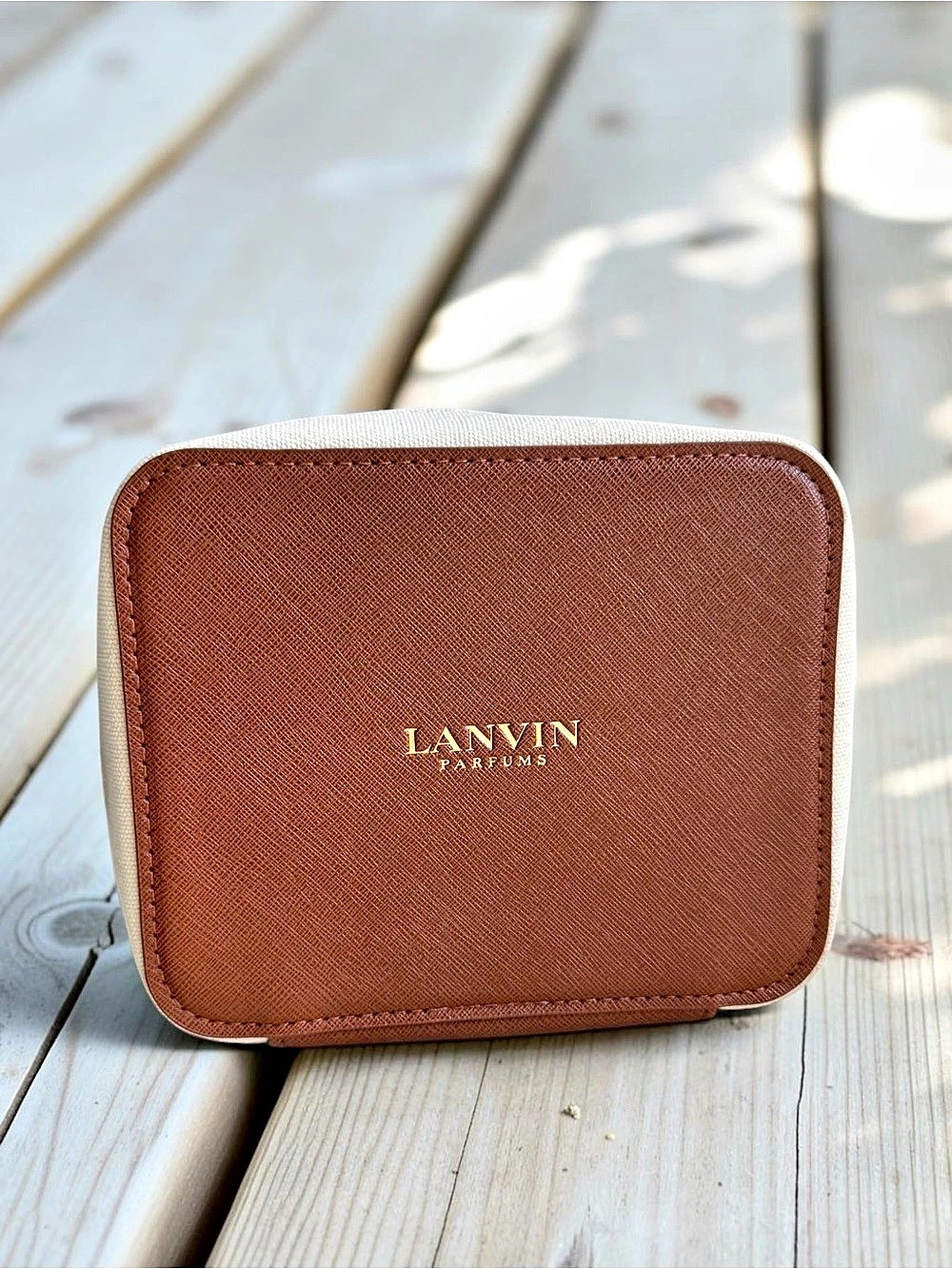 Lanvin Parfums Turkish Airlines Business Class Amenity Pouch Amenity Pouch Brown